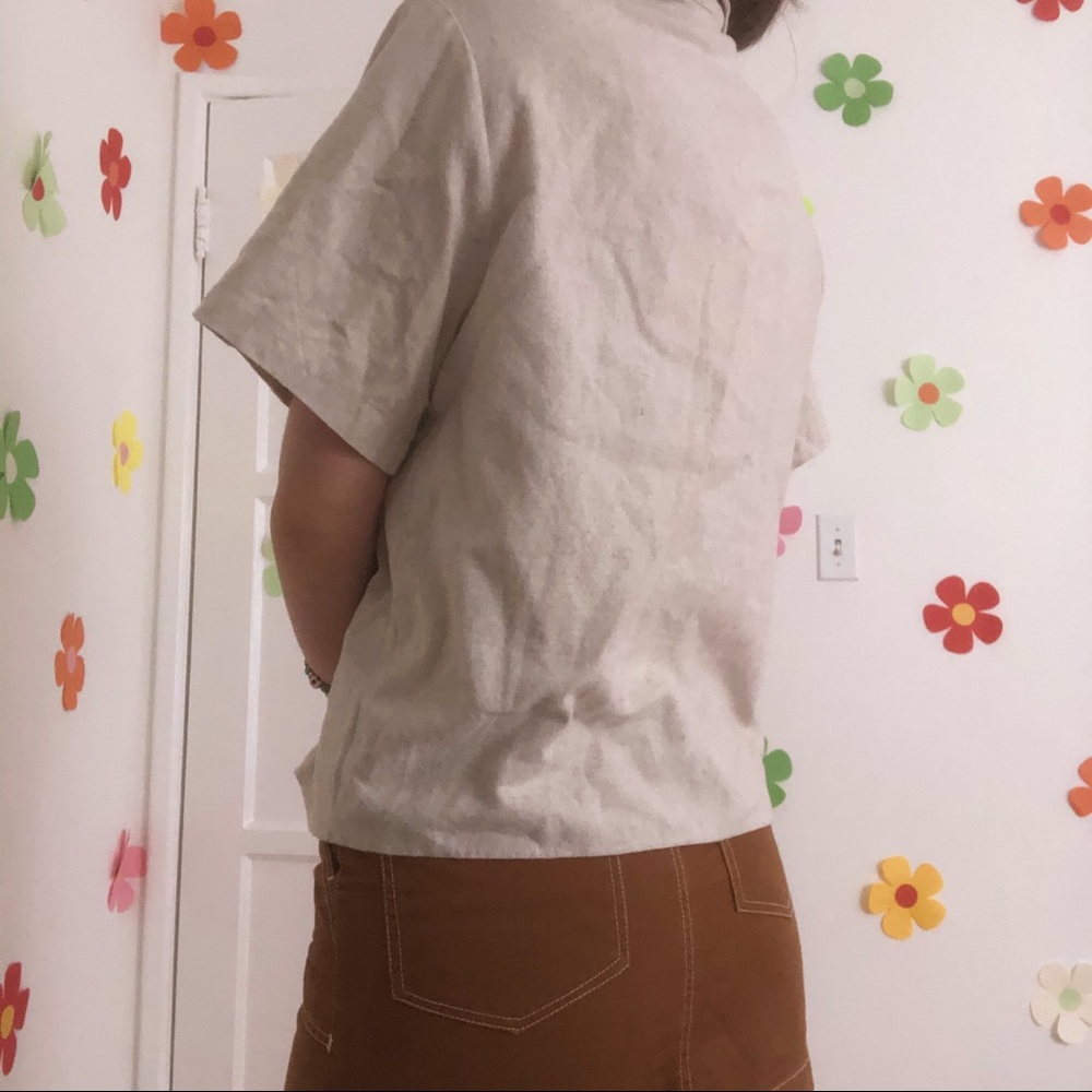 Linen Button up - Picture 3 of 4